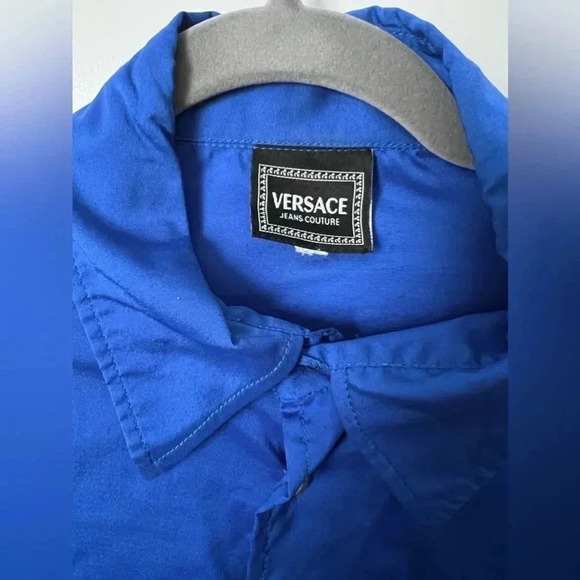 Versace Jeans Couture | Royal Blue Dress Shirt | Size L - Picture 4 of 6